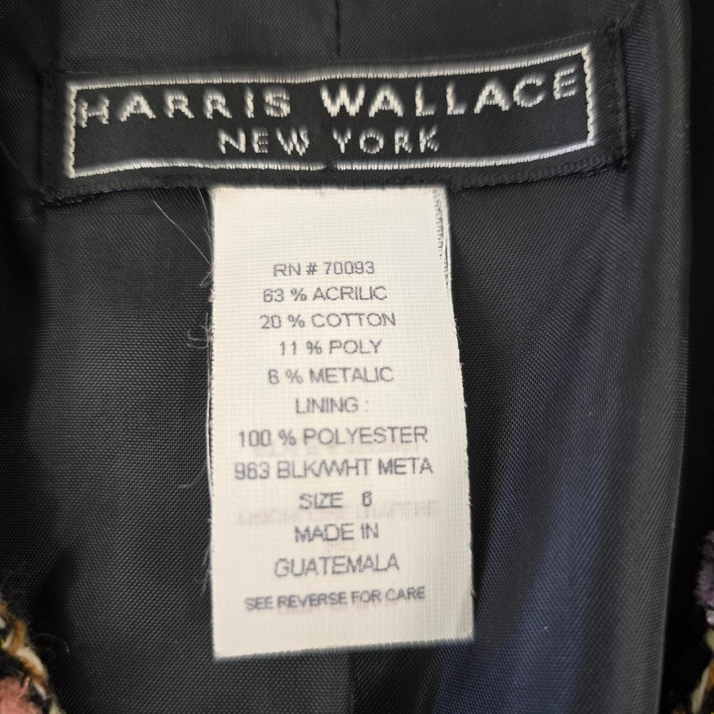 Harris Wallace New York Tweed Boucle Blazer Jacket Size 8 Blair Waldorf Gossip - Picture 5 of 8
